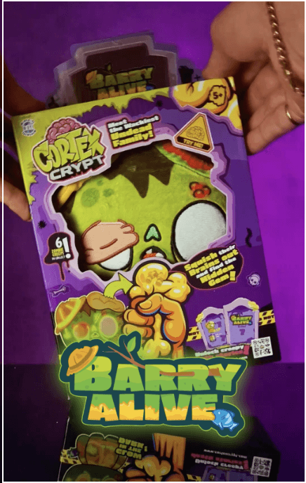 Barry Alive plush pack shot